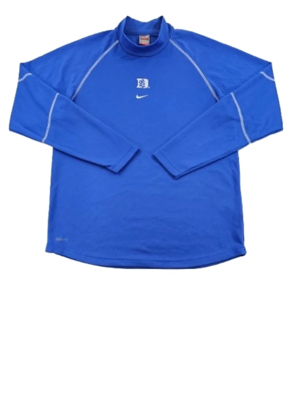 Vintage Nike Fit Center Swoosh Dri Fit Duke Blue Devils Contrast Stitching Men M